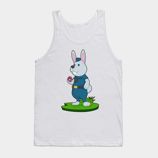 Rabbit Cop Donut Police Tank Top by Markus Schnabel